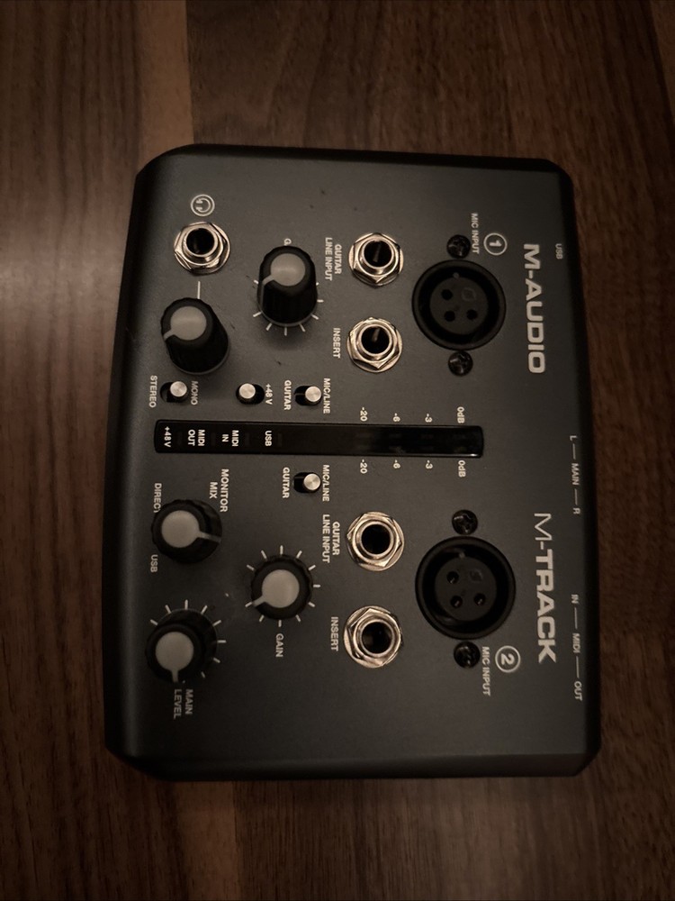 M-Audio M-Track Duo Interface, Please Read And See Photos