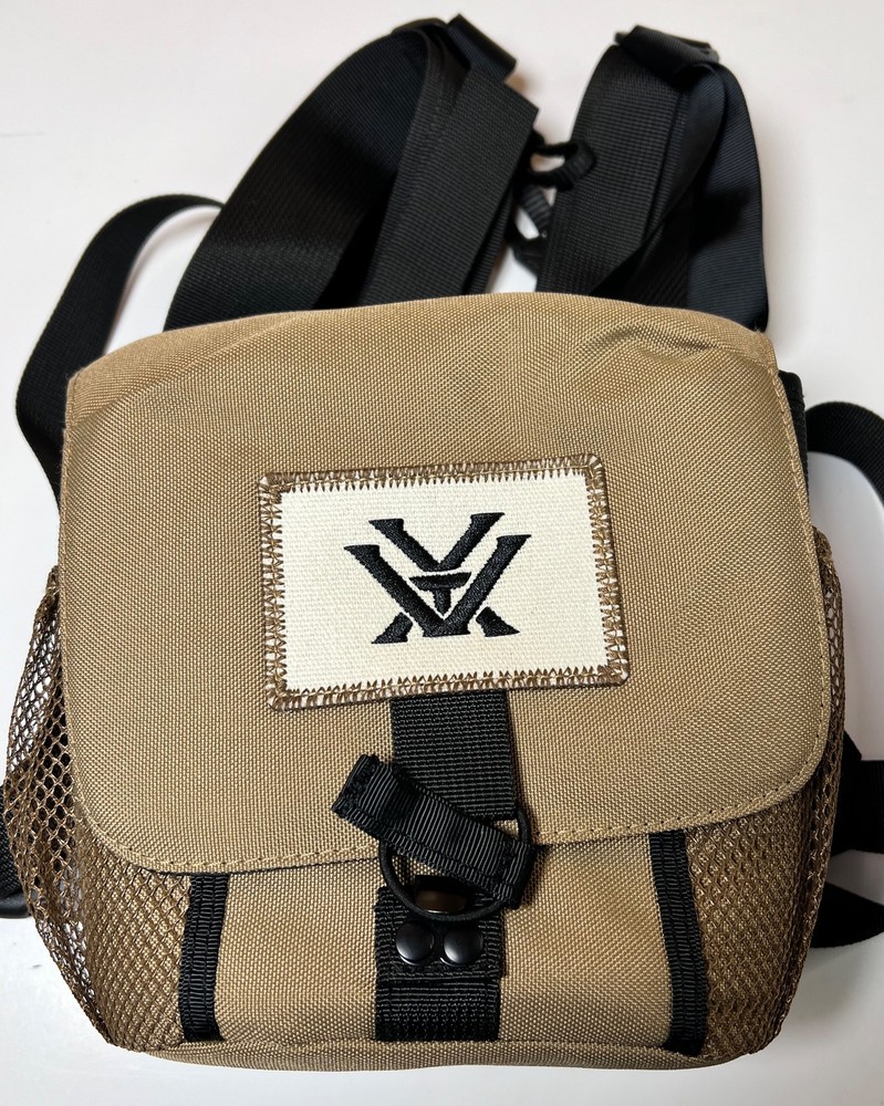 Vortex Optics Binocular Harness Chest Pack Case Bag Tan Mesh
