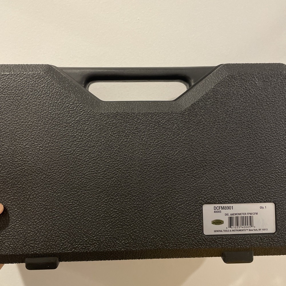 General Tools DCFM8901 Digital Air Flow Meter, Digital anemometer, RS232 Output