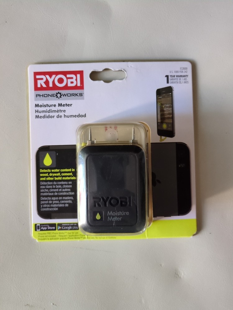 Ryobi ES3000 Phone Works Moisture Meter