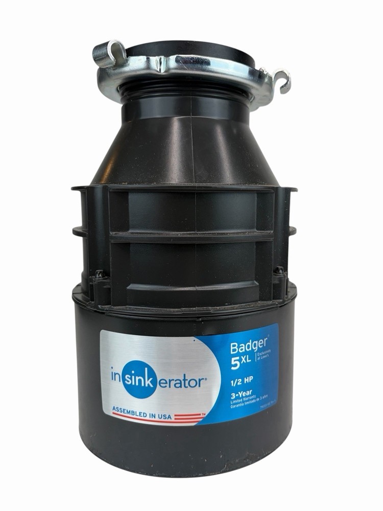 InSinkErator Badger 5XL Garbage Disposal 1/2 HP w/instructions