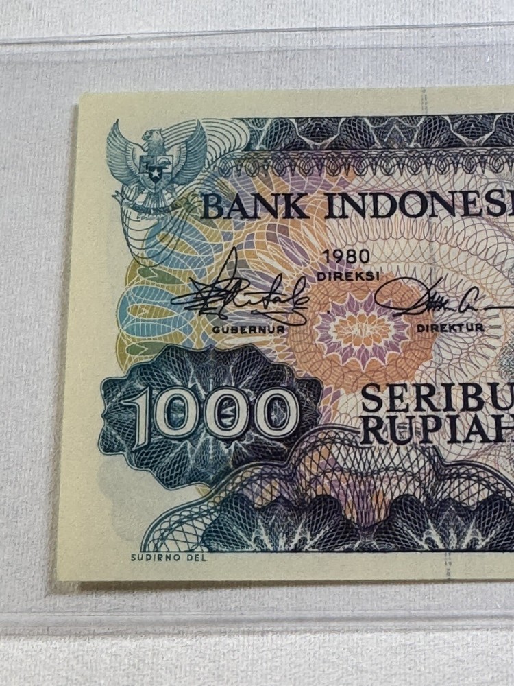 1980 Indonesia 1000 Rupiah Banknote