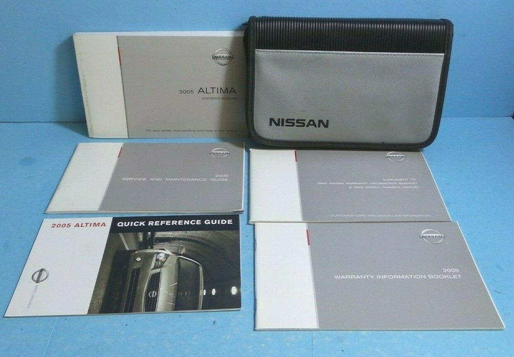 05 2005 Nissan Altima owners manual
