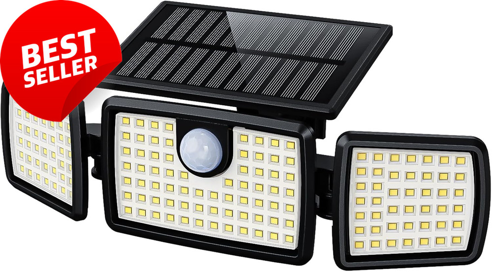 Solar Motion Deck Light Outdoor PIR Sensor Bright Solar Lamp 1 Pack