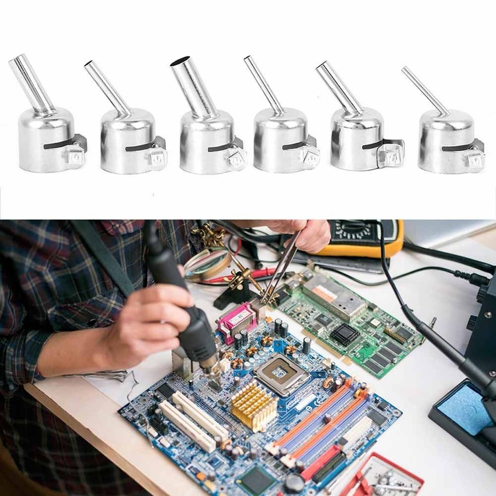 Essential Kit Multi size 6PCS Hot Air Nozzles Compatible with Various Models