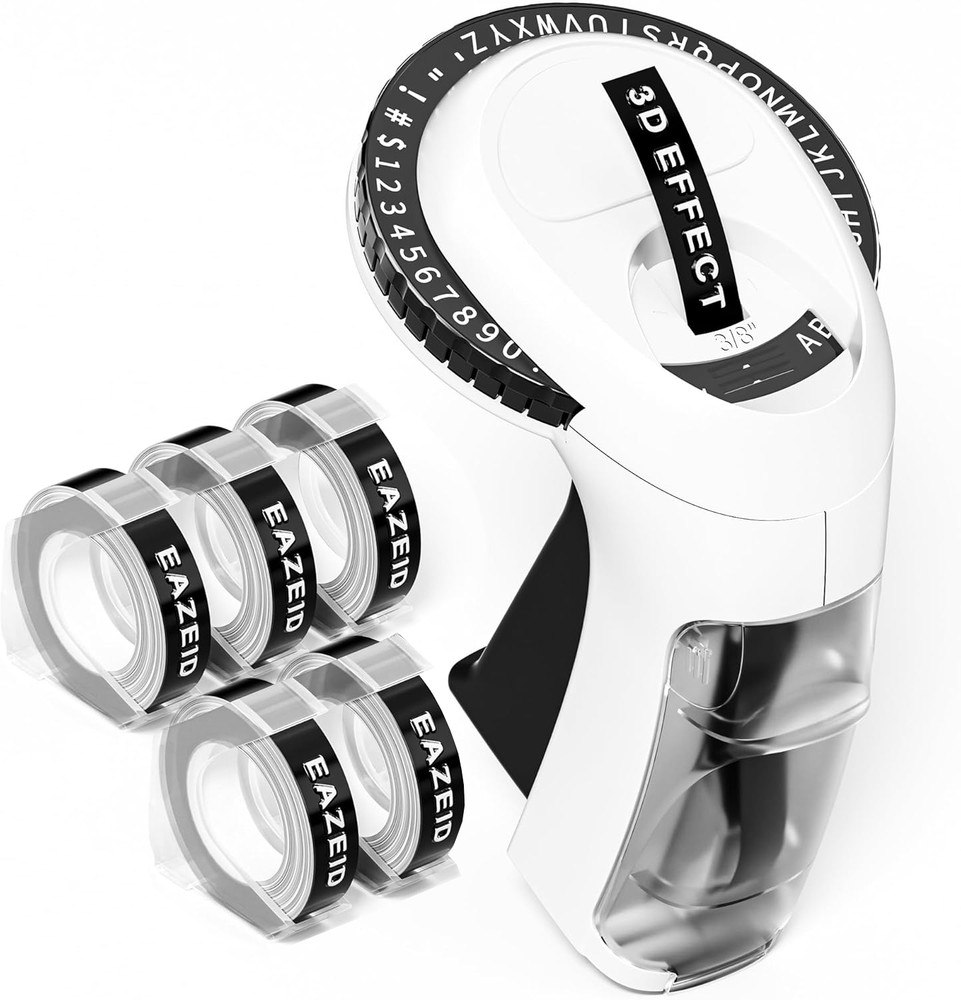 Phomemo Embossing Label Maker with 5 Label Tapes | Organizer Xpress, Pro Lab