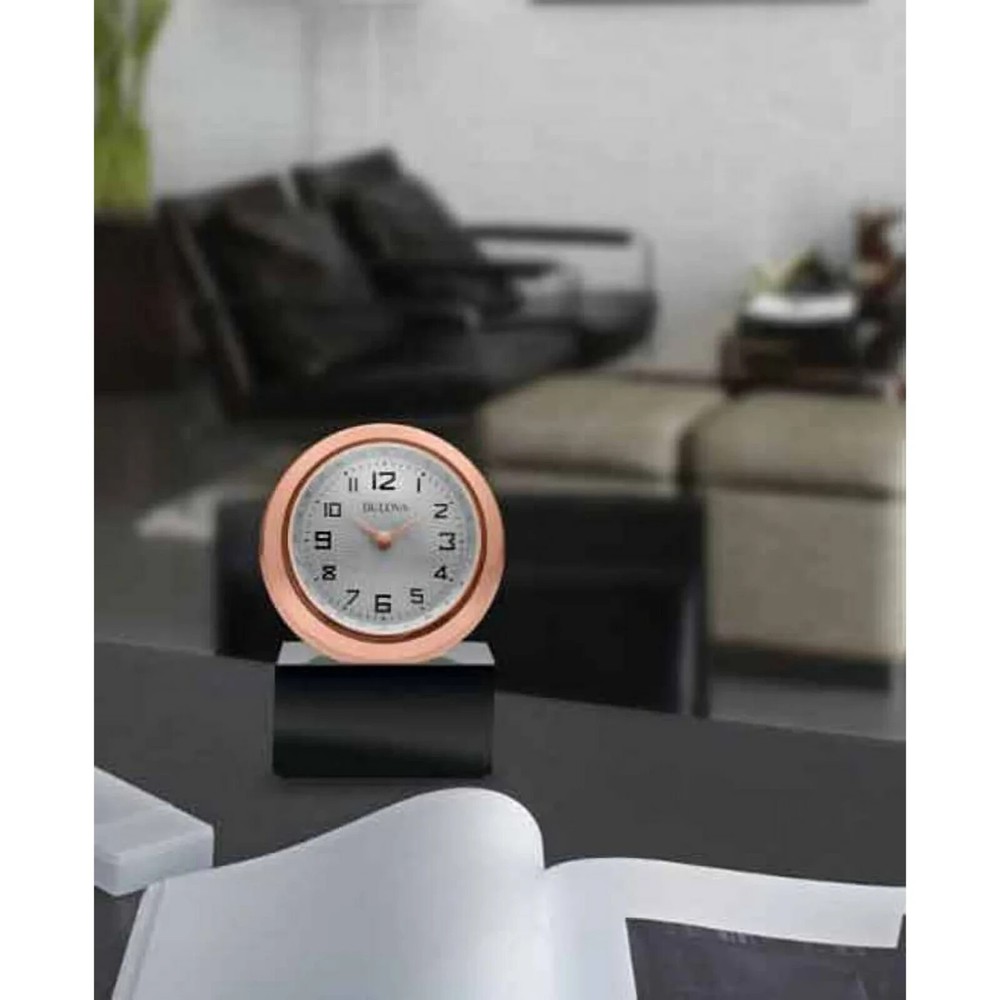 Bulova B5015 Sphere Table Clock-NEEDS BATTERY