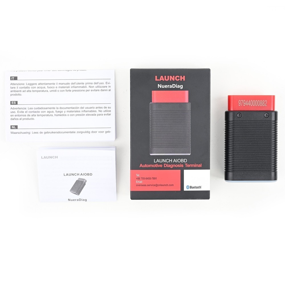 LAUNCH AIOBD Mini Bluetooth All System Diagnostic Tool OBD2 Scanner +36CM Cable*