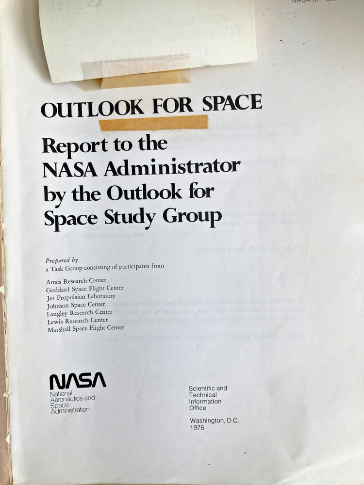 NASA Outlook for Space Janurary 1976