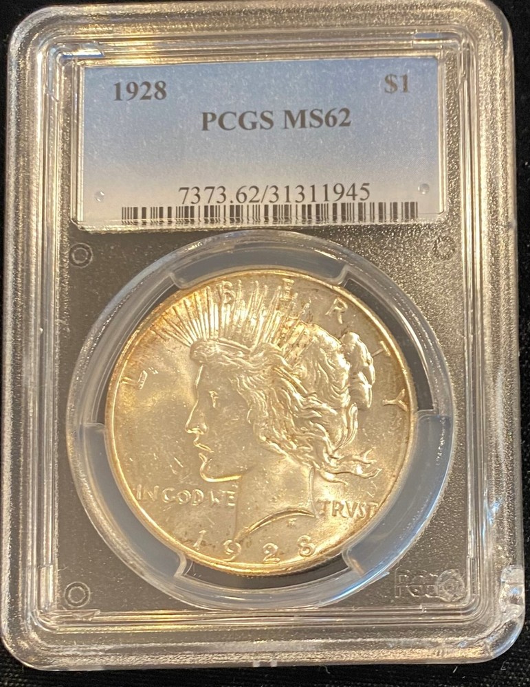 1928 Peace Dollar PCGS MS-62