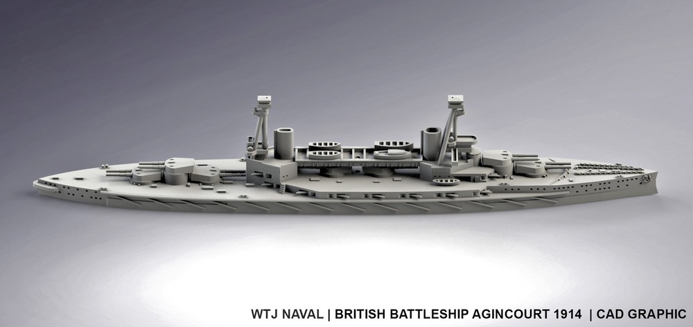 1:1250 HMS Agincourt 1914