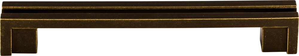 Top Knobs TK56GBZ Flat Rail Pull 5" (c-c) German Bronze