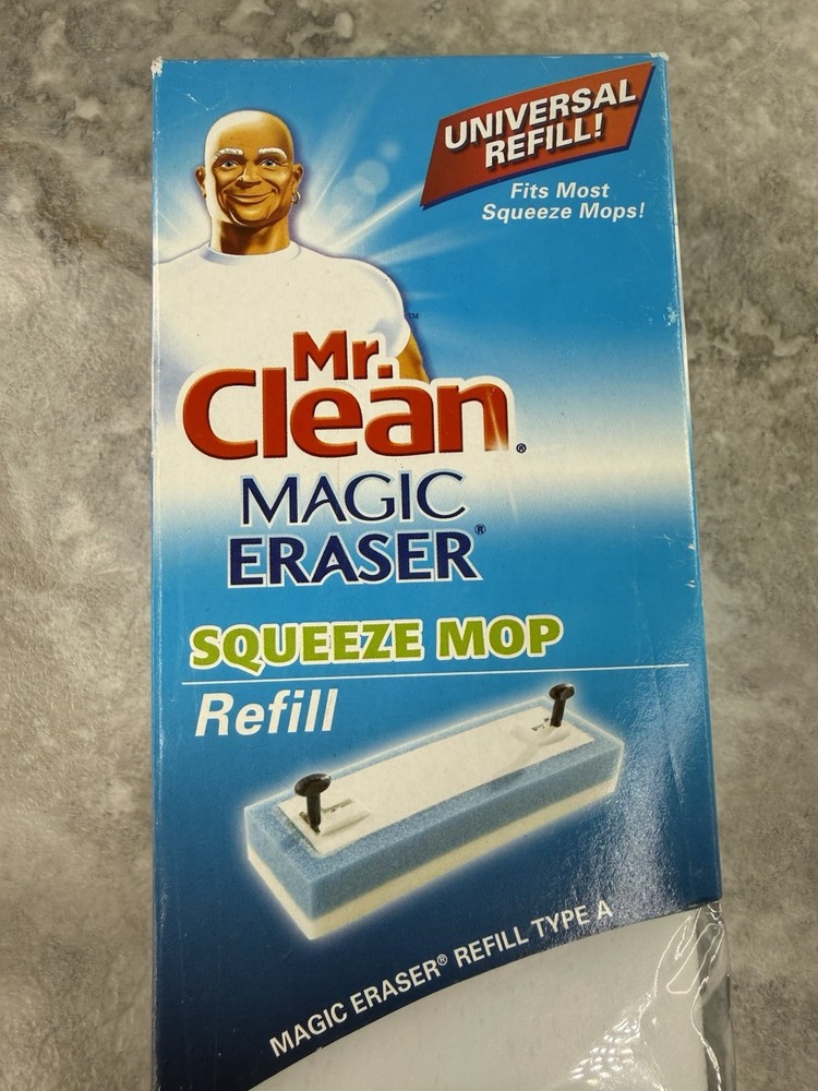 Mr Clean Magic Eraser Universal Mop Refill NEW Type A Fits Most Squeeze Mops Nib