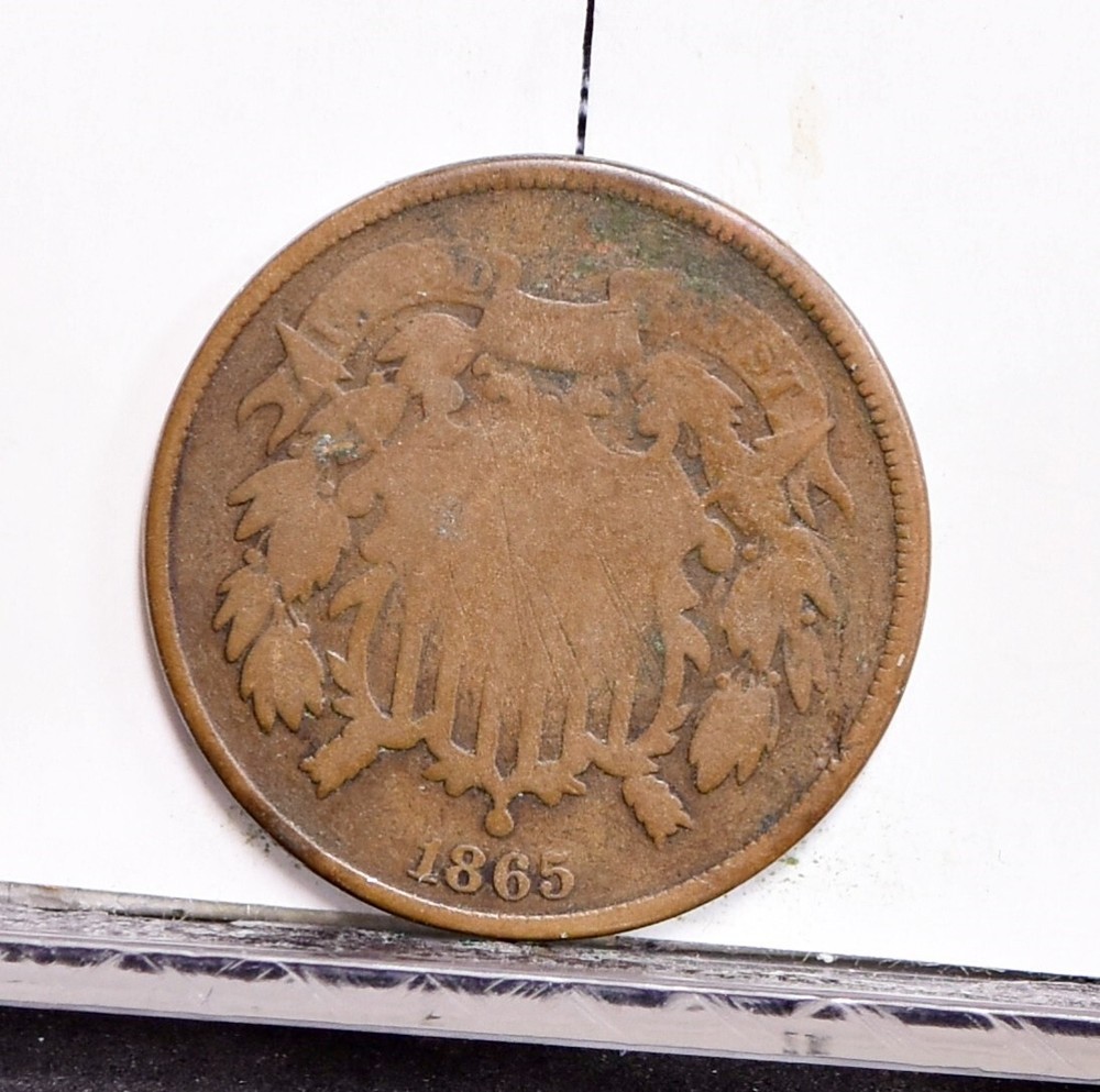 1865 Two Cent Piece - Good (#57185-L)