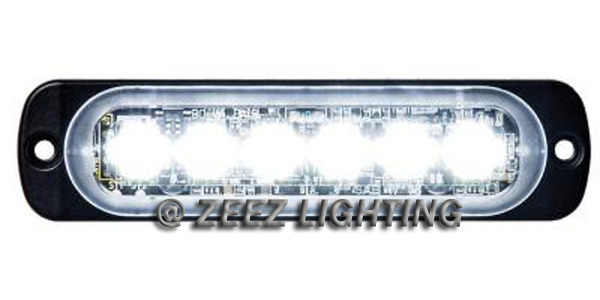 1X White 6 LED Emergency Hazard Flash Warning Caution Beacon Strobe Light Bar#09