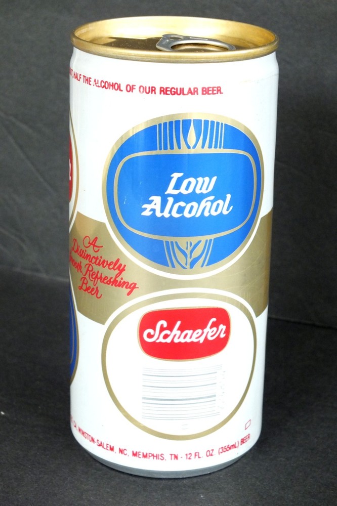 Schaefer Low Alcohol Empty Beer Can 12 oz Tall