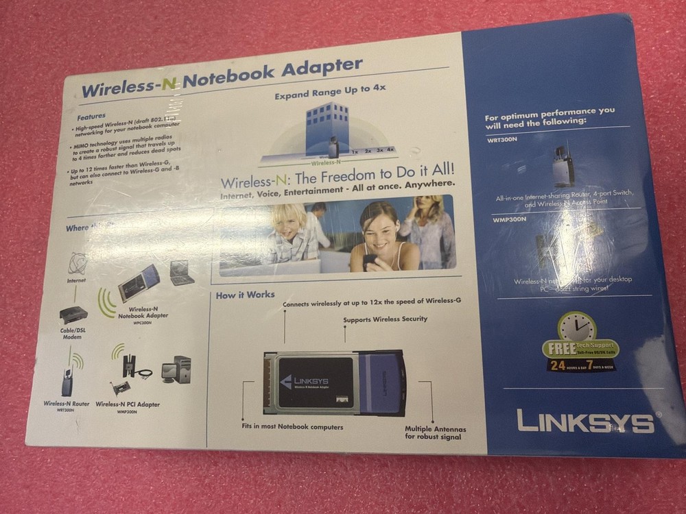 LINKSYS WPC300N WIRELESS-N NOTEBOOK ADAPTER