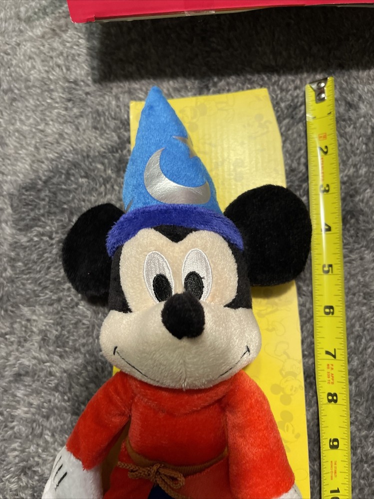 DISNEY 14” PLUSH MICKEY MOUSE Sorcerer’s Apprentice TRUE ORIGINAL 90 YEARS MAGIC