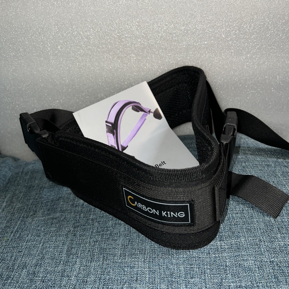 Carbon King Hip Thrust Belt – Adjustable Glute One Size, Black NB3