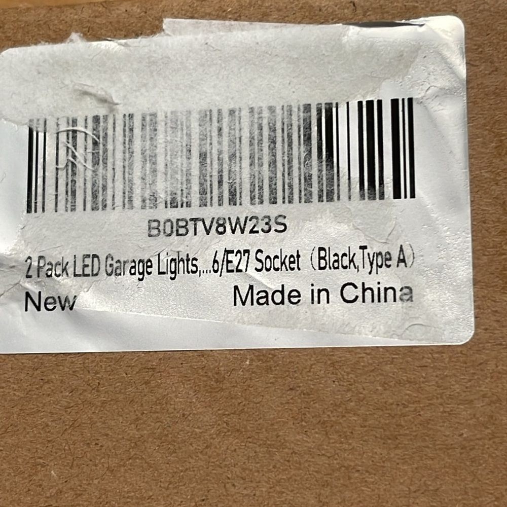 2 pack led grage E26/E27 socket wrapped around lights for home