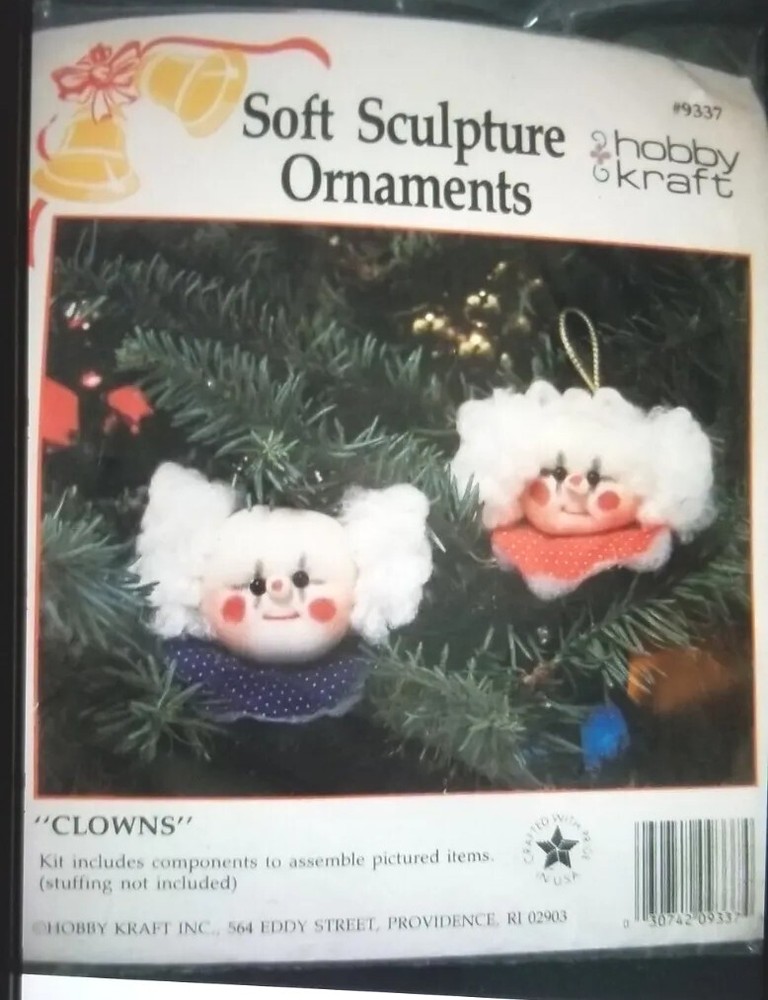 Hobby Kraft "Clowns" Soft Scuplture Kit Makes 2