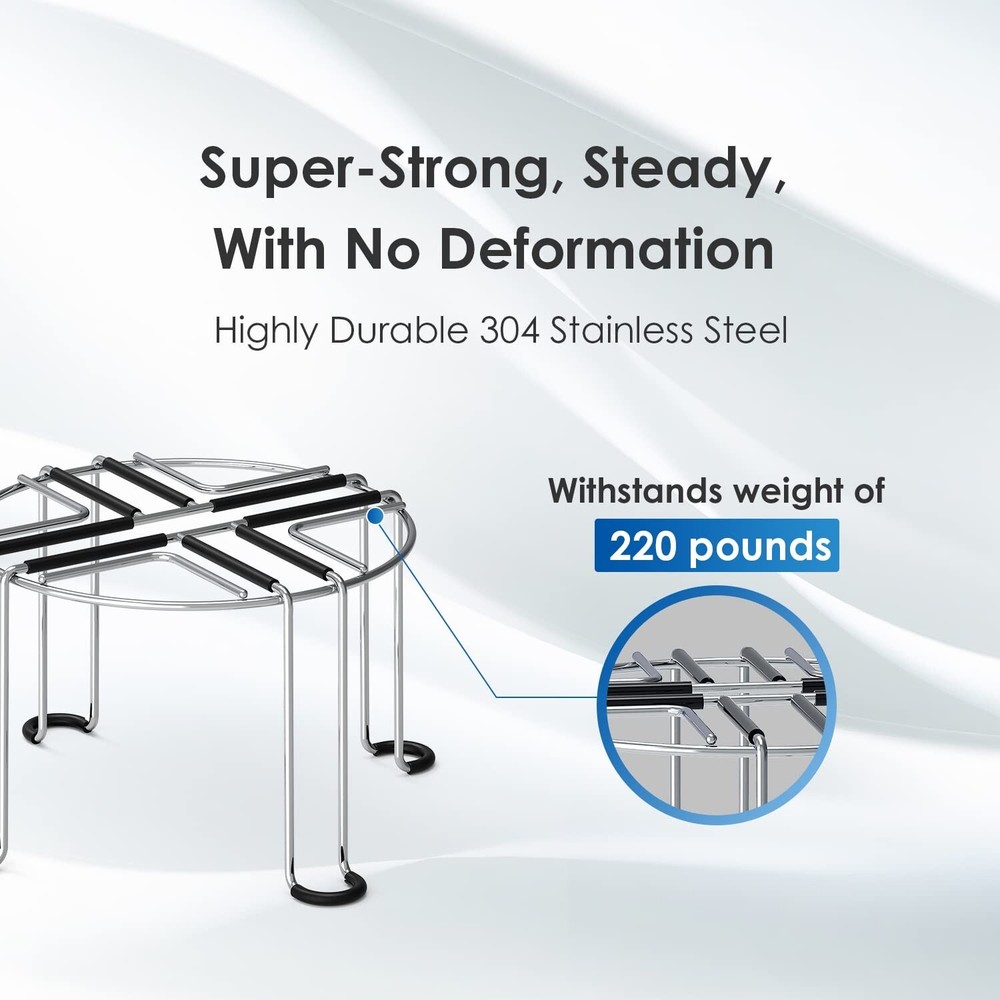 Waterdrop Water Filter Stainless Steel Stand, with Rubberized Non-Skid Feet