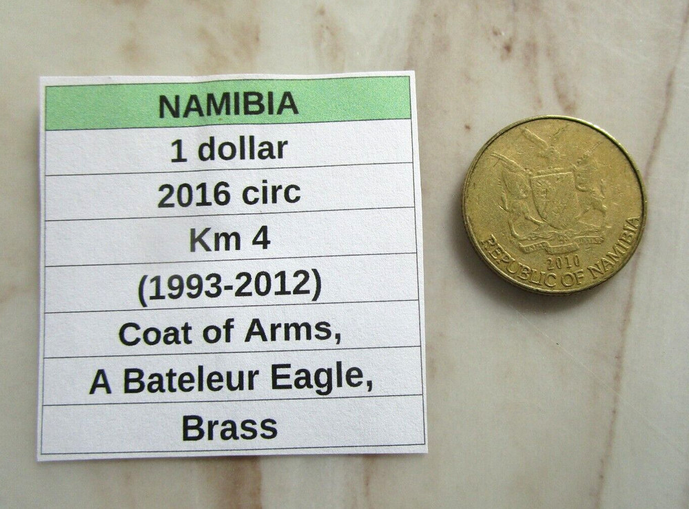 NAMIBIA, 1 dollar, 2016 circulated, Km 4 (1993-2012)