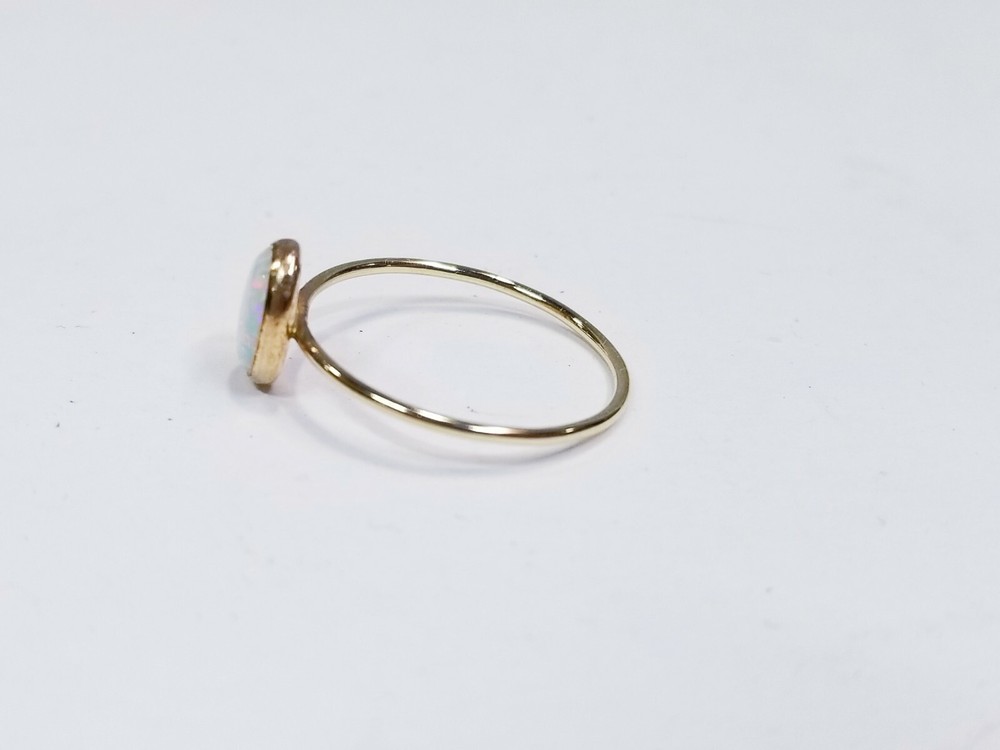 Naturally By Grace Handmade Opal Gold Ring - 7.5