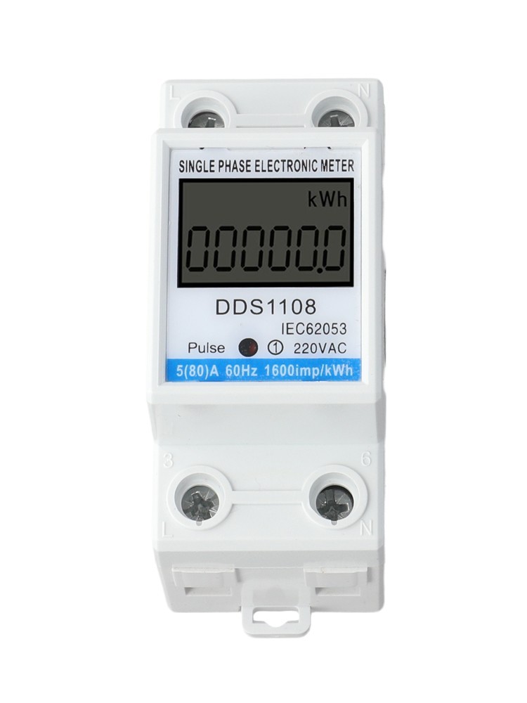 Single Phase LCD Electric Meter 80A for Accurate Energy Consumption Tracking