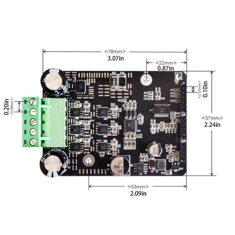 Efficient Brushless Motor Driver Speed Controller for Craft Project Industrial