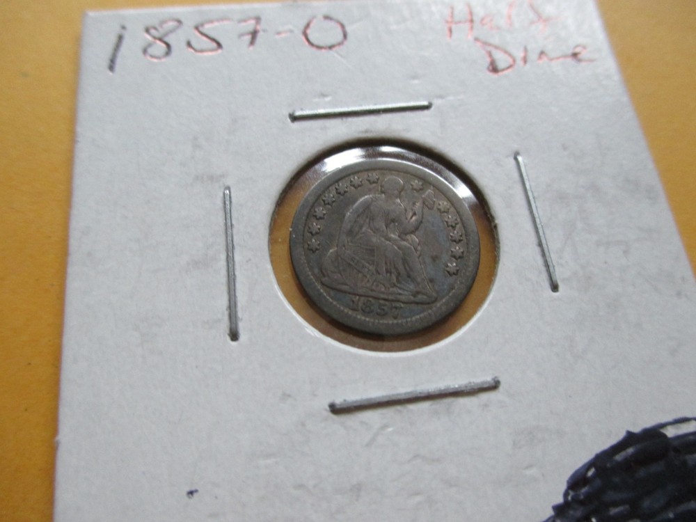 1857-0 SEATED LIBERTY HALF DIME