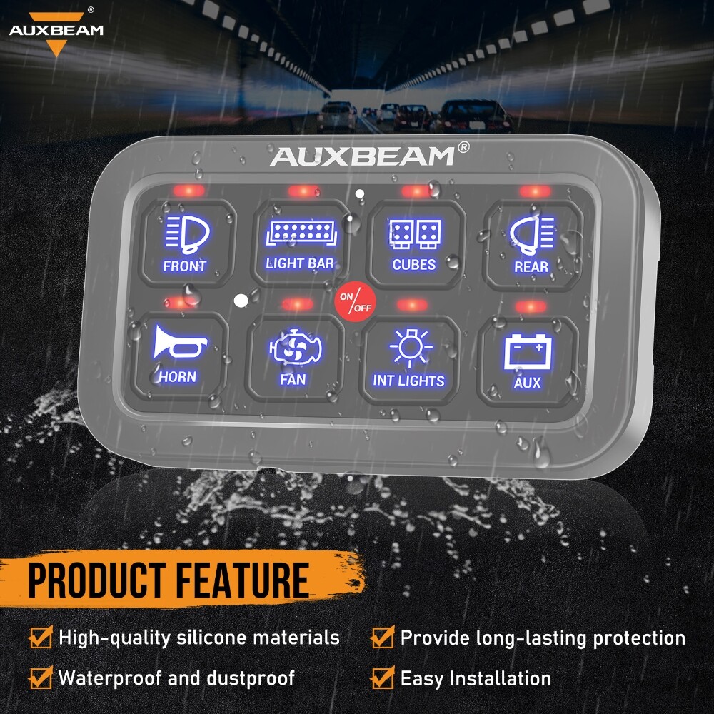 8 Gang Switch Panel Circuit Control & Waterproof Case For Can-Am Maverick X3
