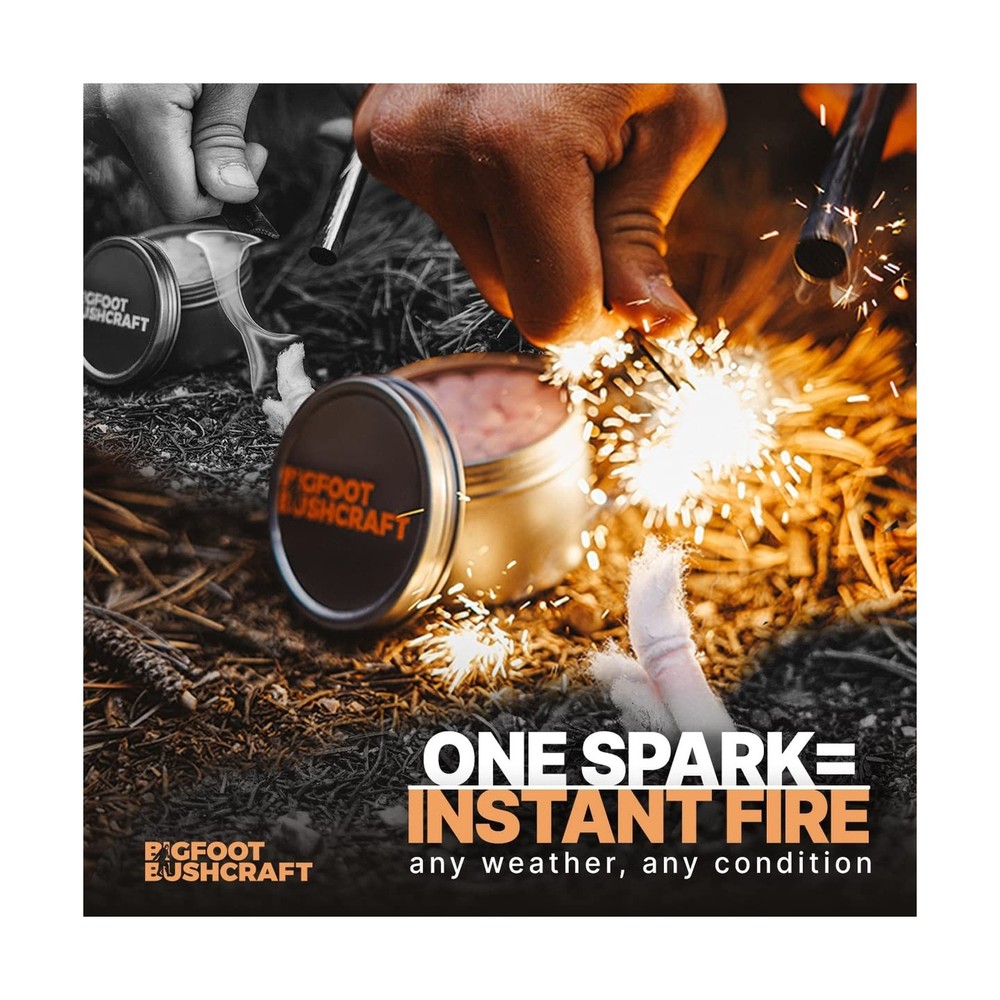 Complete Emergency Fire Starter Kit - Waterproof, Windproof, 5+ Minute Burn -...