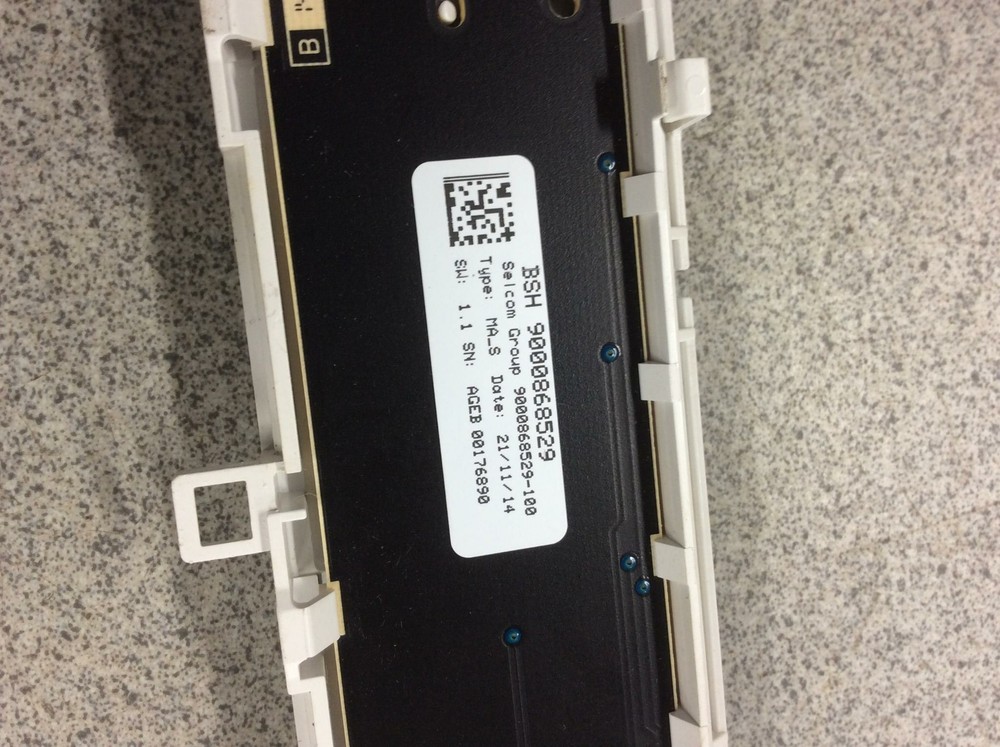 Siemens Bosch Selcom Dishwasher Control Board part# 9000868529