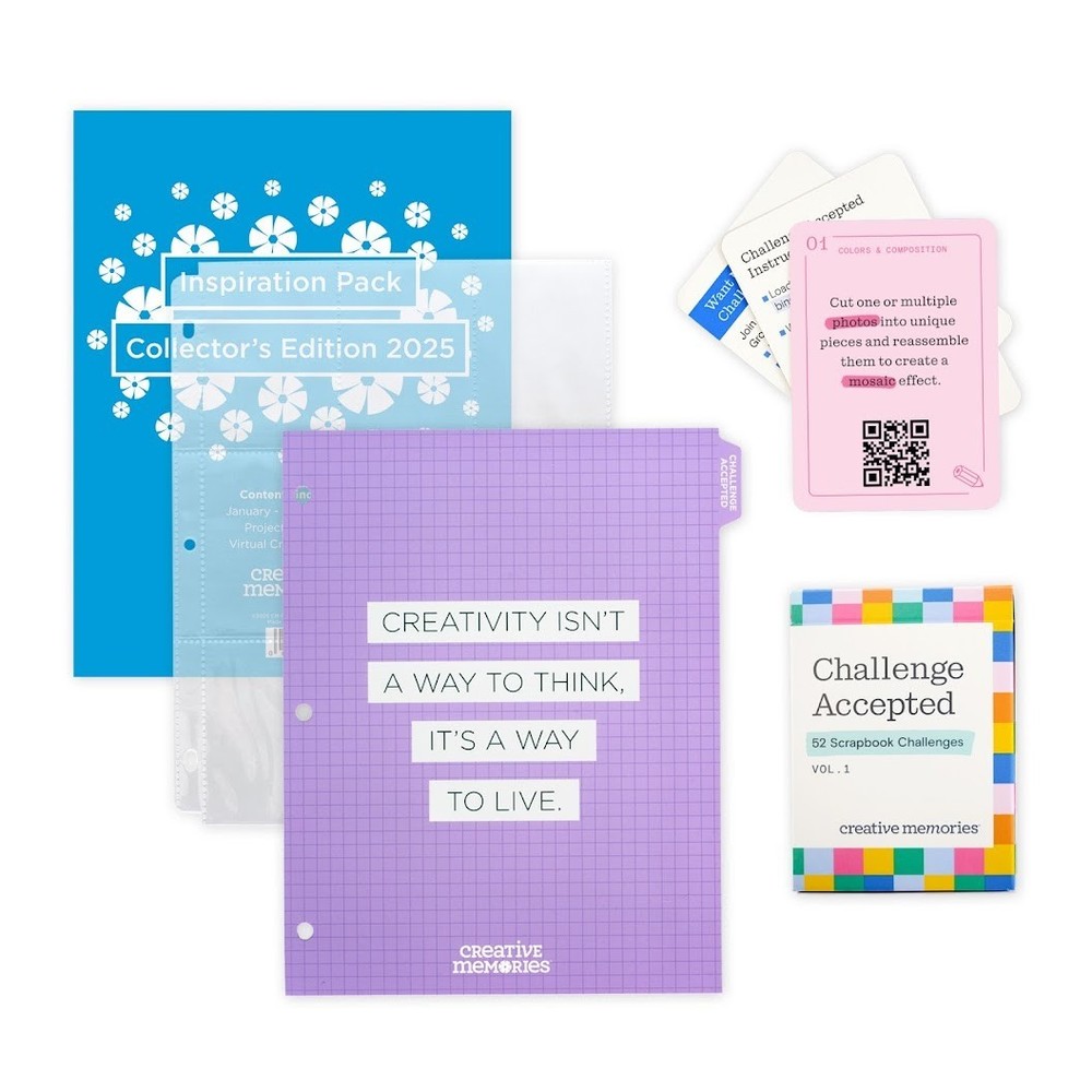 Creative Memories Bundle 2, Socks, Ruler,Coasters, Pen, Packing Strap, Idea card