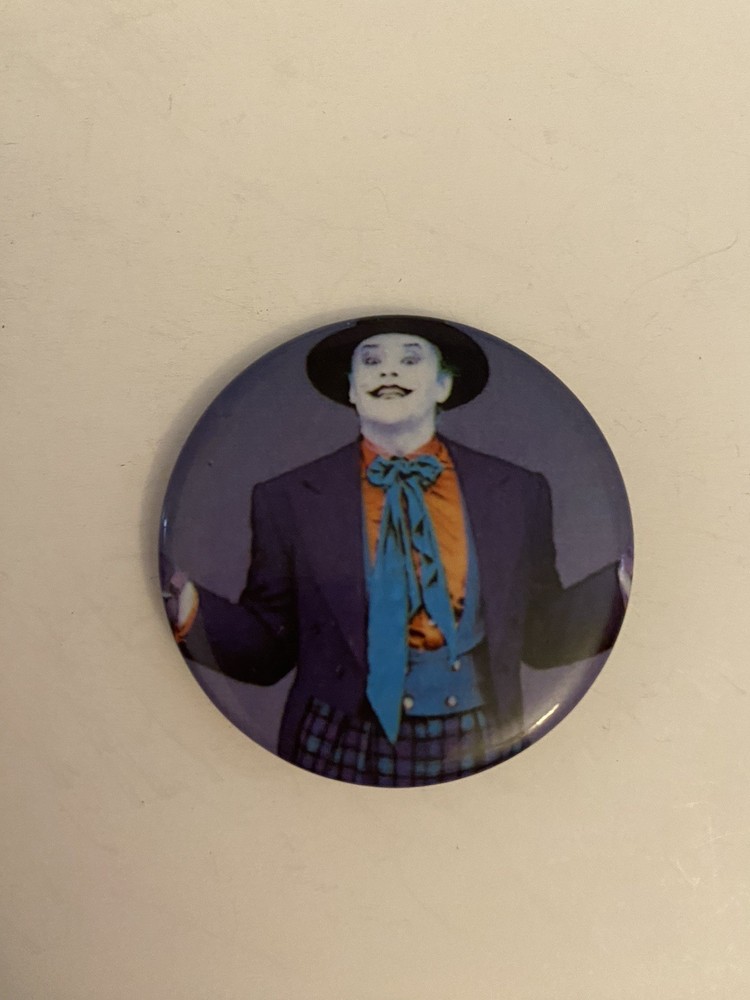 Batman Joker DC Comics 1989 Pin Back Button P36