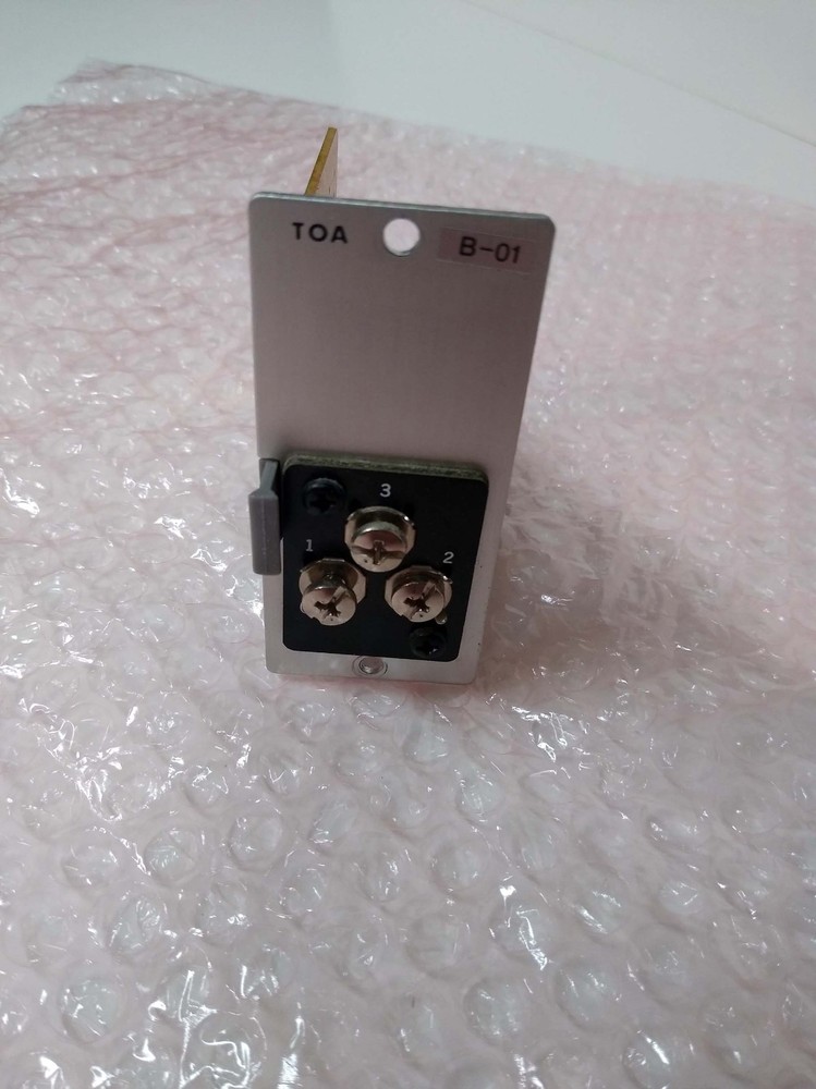 TOA B-01 Unbalanced Line Input Module Inputs and Gain Control