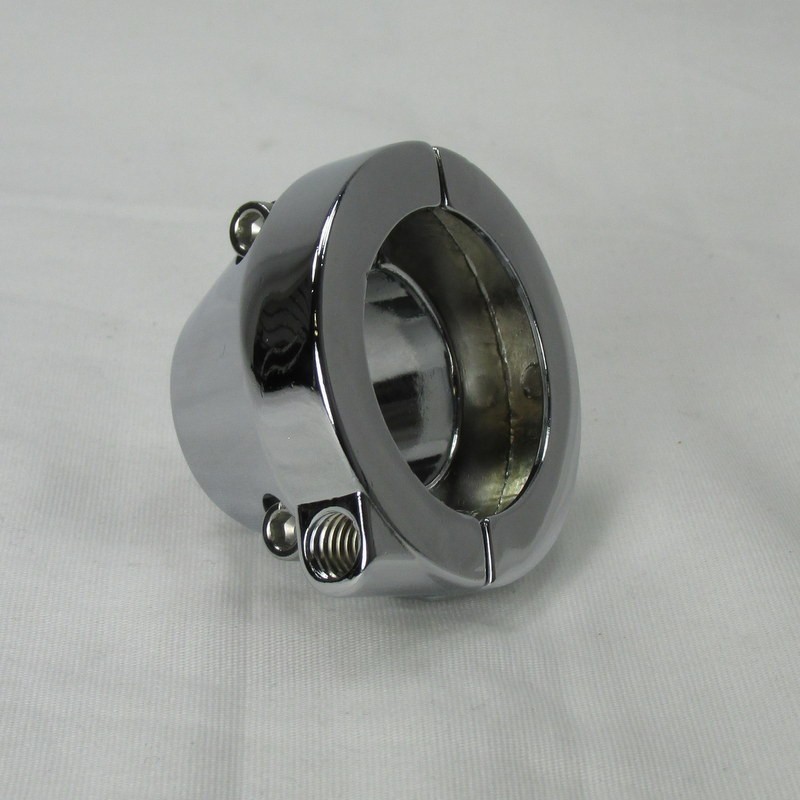 Smooth Throttle Housing Clamp for single cable use on 1" dia. Handlebars, Chrome