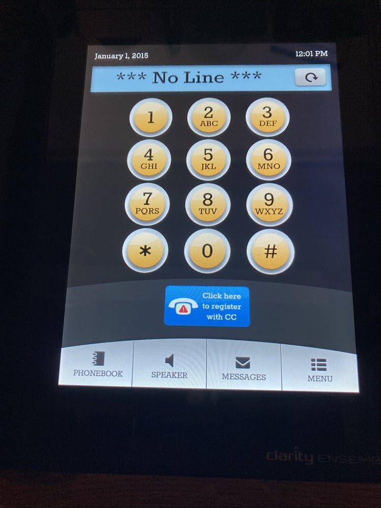 Clarity Ensemble 8" Touchscreen Amplified Captioned Telephone w/ClearCaptions