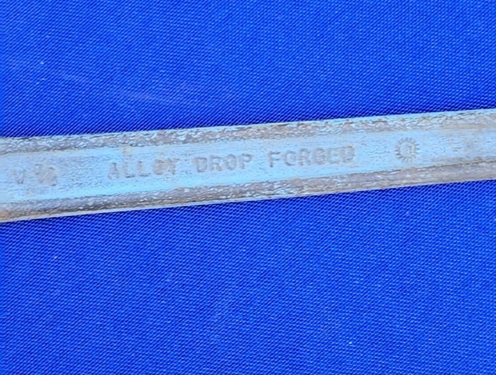 Vintage HIT - 17mm Offset Handle Open End Wrench Mechanic Tool West Germany