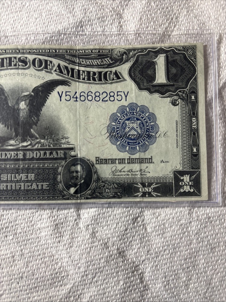 1899 $1 silver certificate black eagle