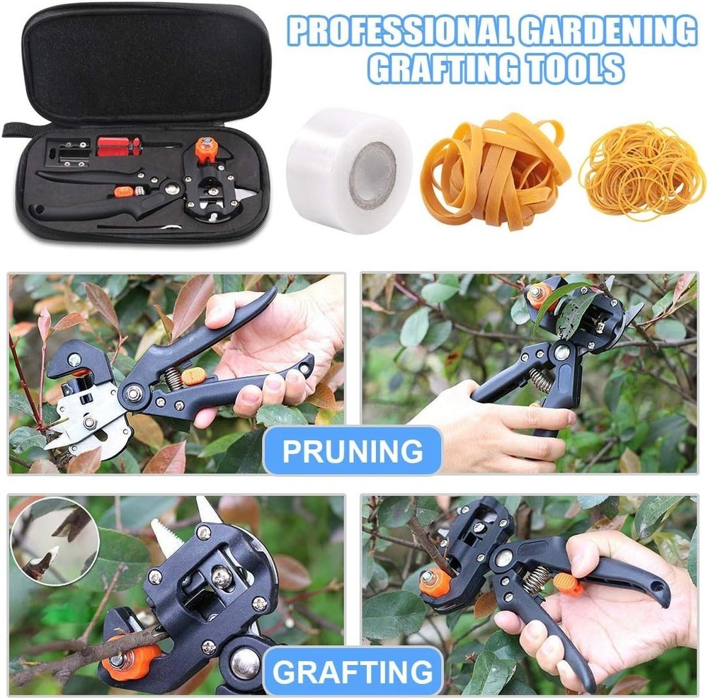 Professional Garden Fruit Tree Plant Pruning Shears Grafting Cutting Tool Kit...