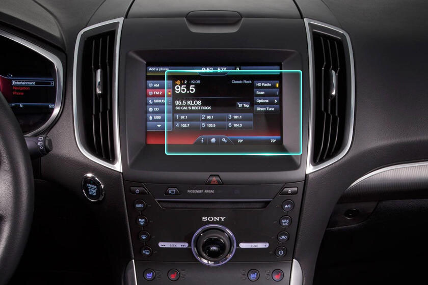 Crystal Clear Screen Protector for 2015 Ford Edge Vehicle Navigation