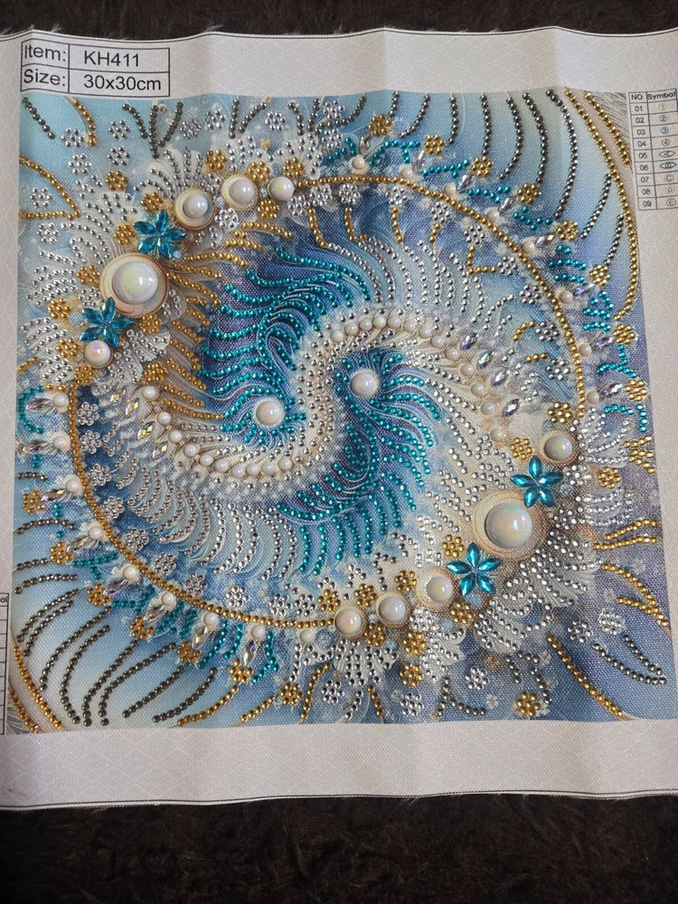 Ocean swirl diamond kit completed