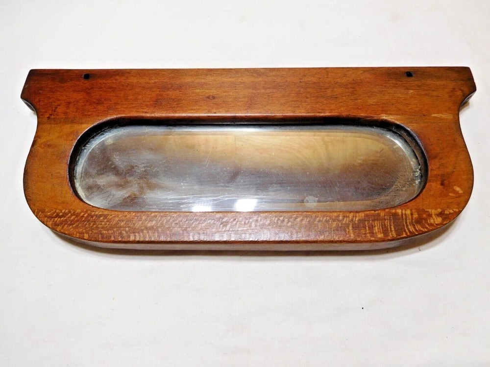 Antique ~ Salvage ~ Cherry Backsplash Beveled Mirror #3664