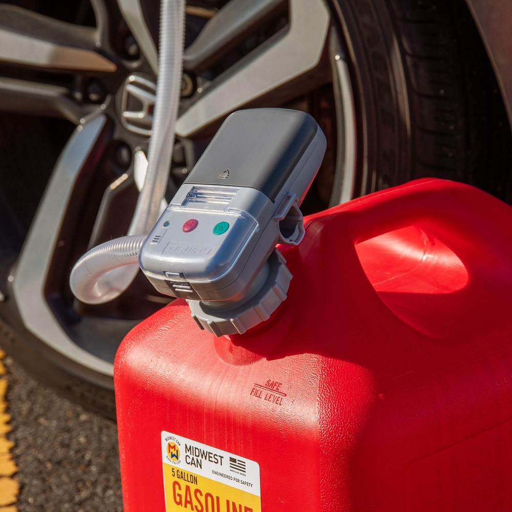Deway Automatic Fuel Transfer Pump w/Auto-Stop 2.2 GPM Flow Rate & AA Battery