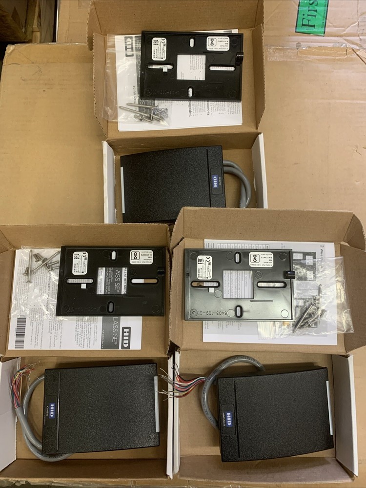 3x HID 920NTNNEKE001F iClass Reader R40 Wall Switch