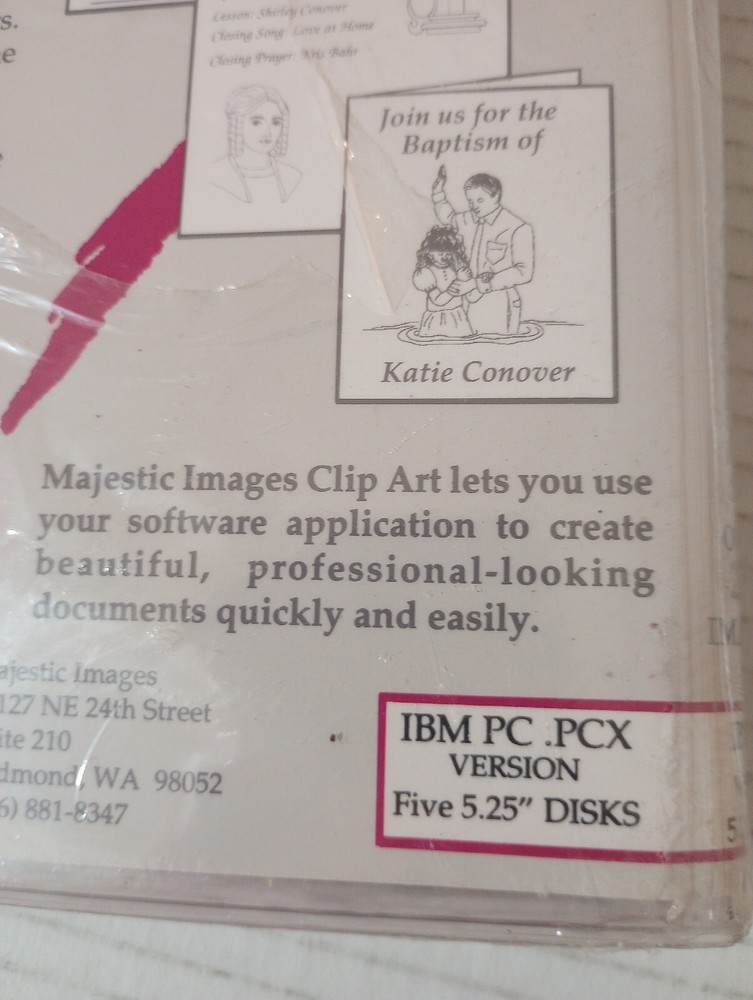 Clip Art For Latter-day Saints Volume One 5.25" Disk Version LDS Mormon 1990