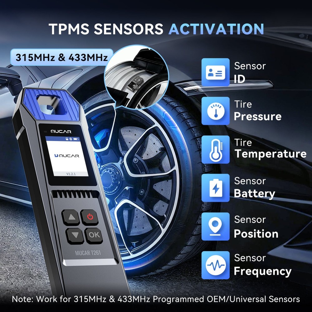 ThinkScan 689BT TPMS Program Scanner Tire System Full Diagnostic Tool 35+Resets