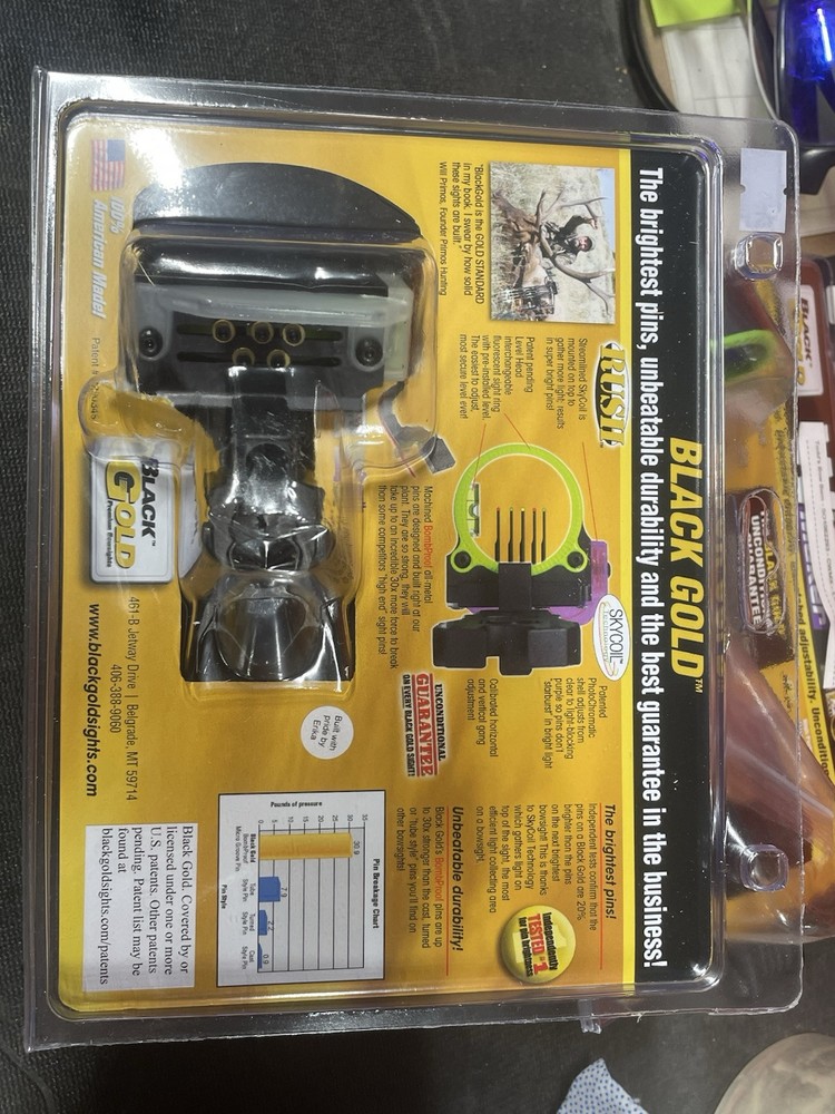 Black Gold Rush CUSTOM 5-Pin Bow SIght Left Hand